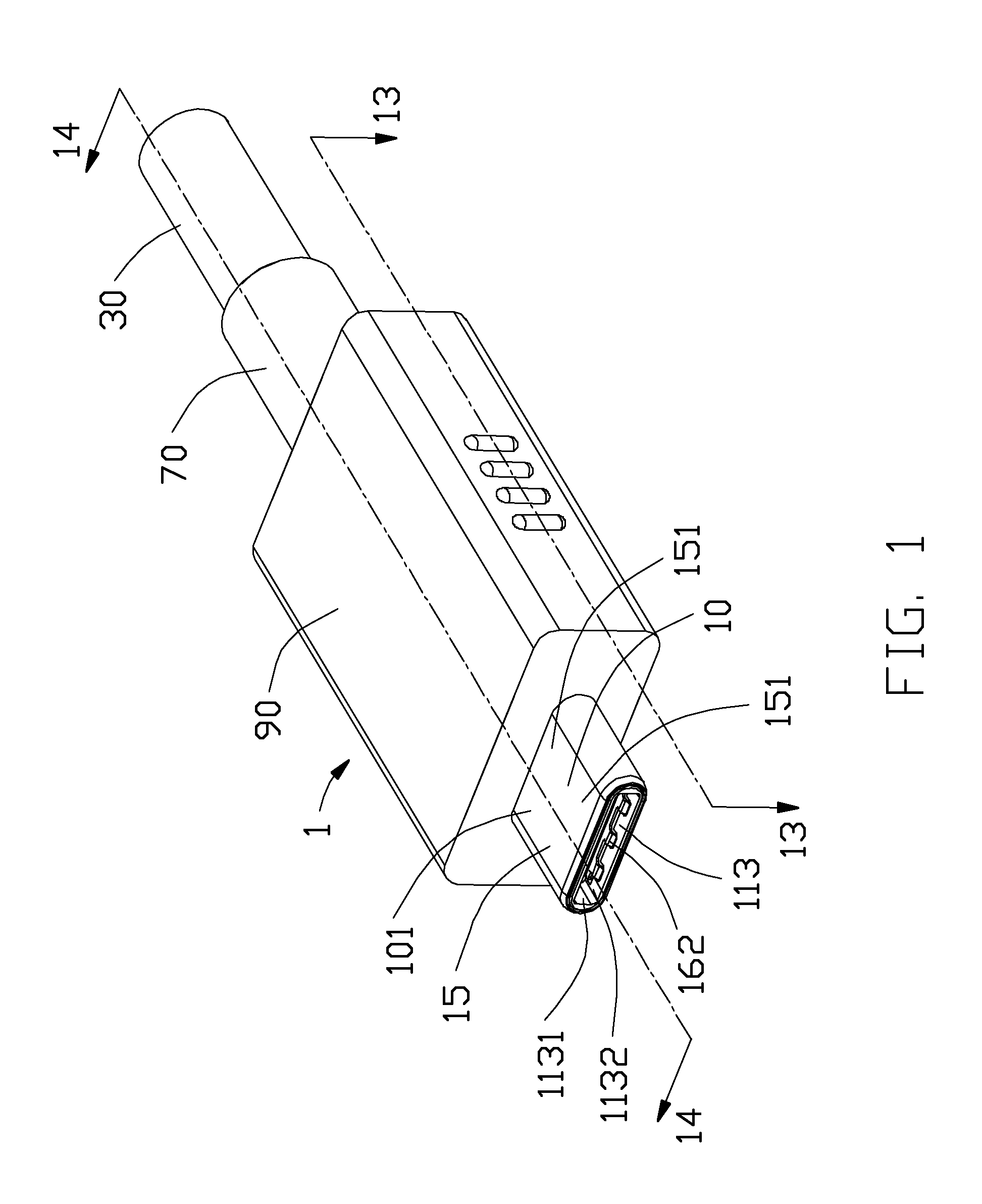 Plug connector assembly having improved anti-EMI performance