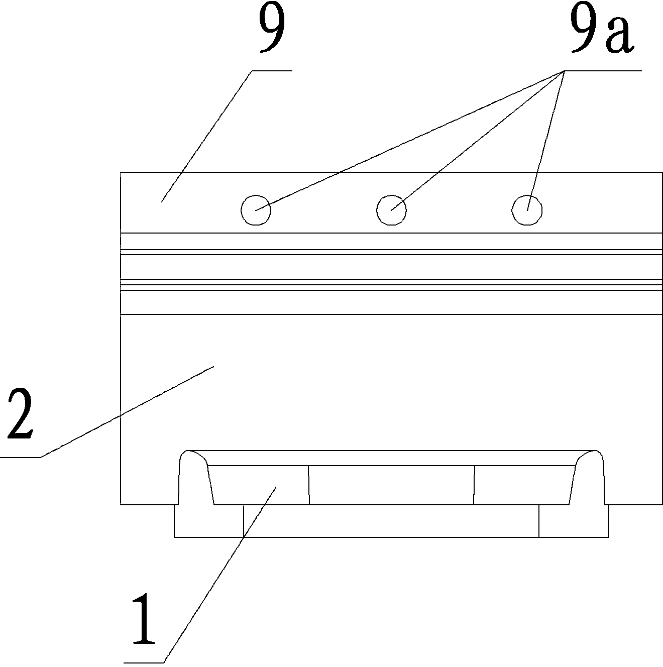 High-power light emitting diode (LED) lamp heat dissipating device