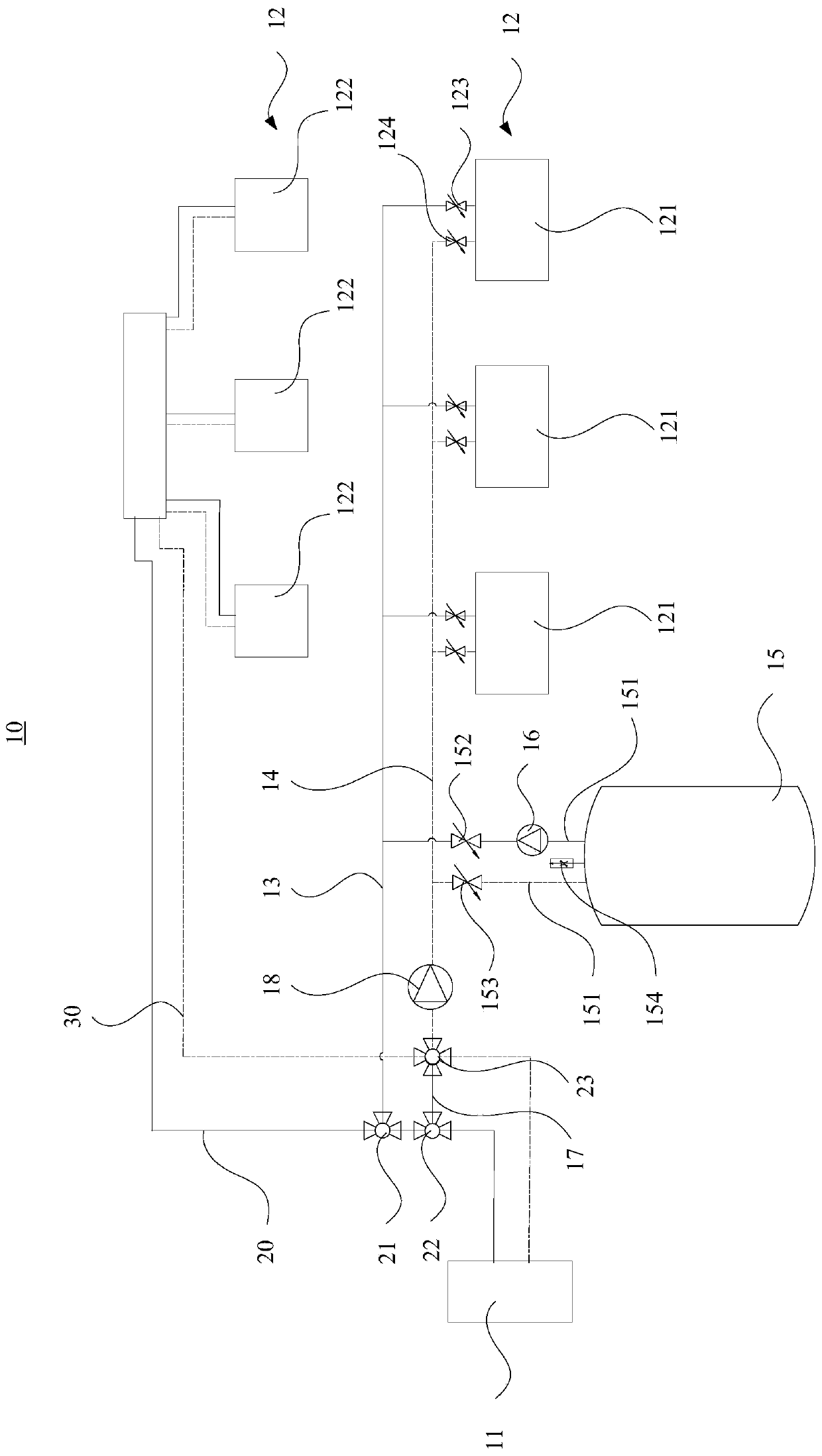 Water multi-connected unit control method, air-conditioning water machine system and air-conditioning water machine system control method