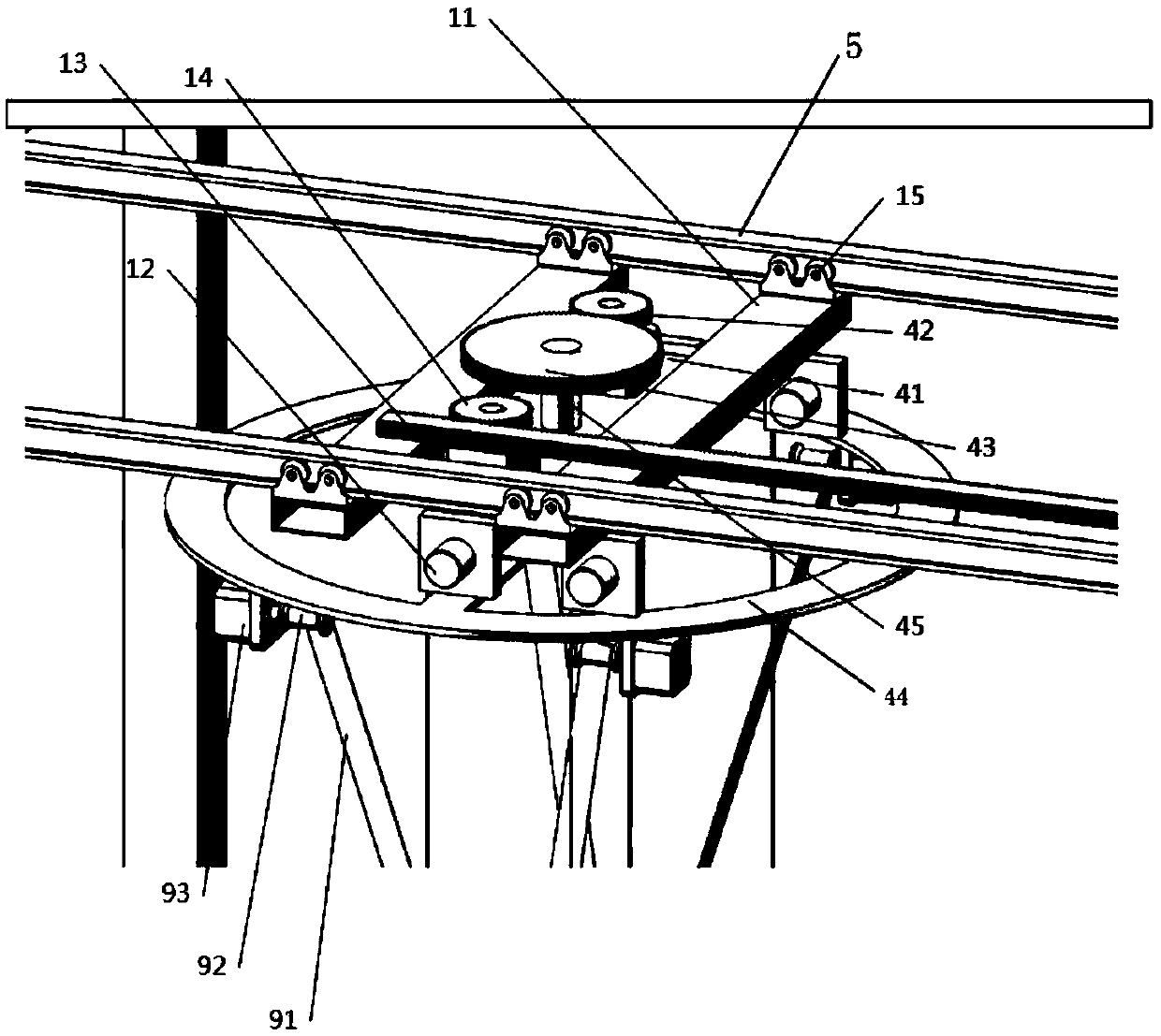 A parachute landing training system and method based on real terrain simulation