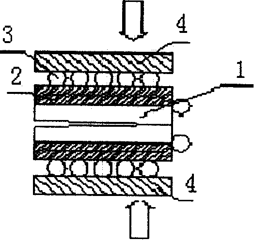 Two-layer hot pressing membrane electrode and production method thereof