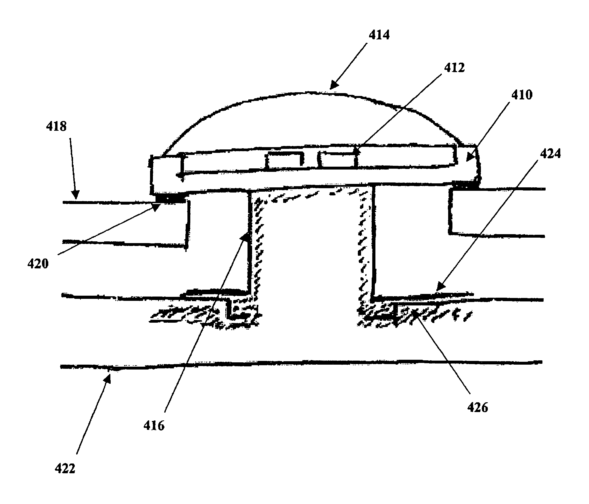 Electronic device package with an integrated evaporator