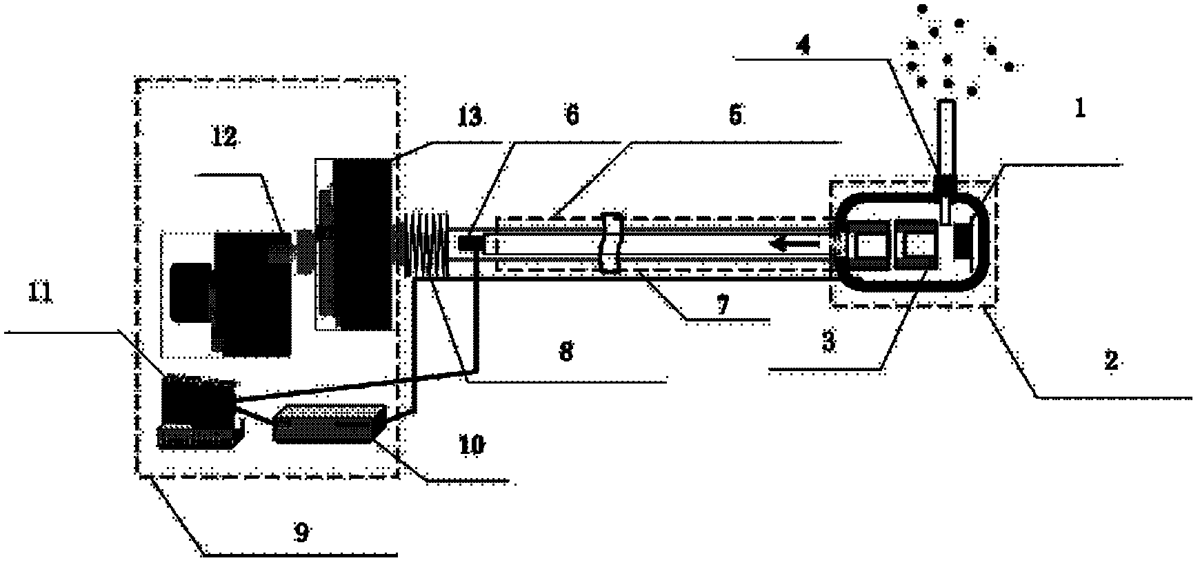 Piggy-back portable on-line analysis time-of-flight mass spectrometer