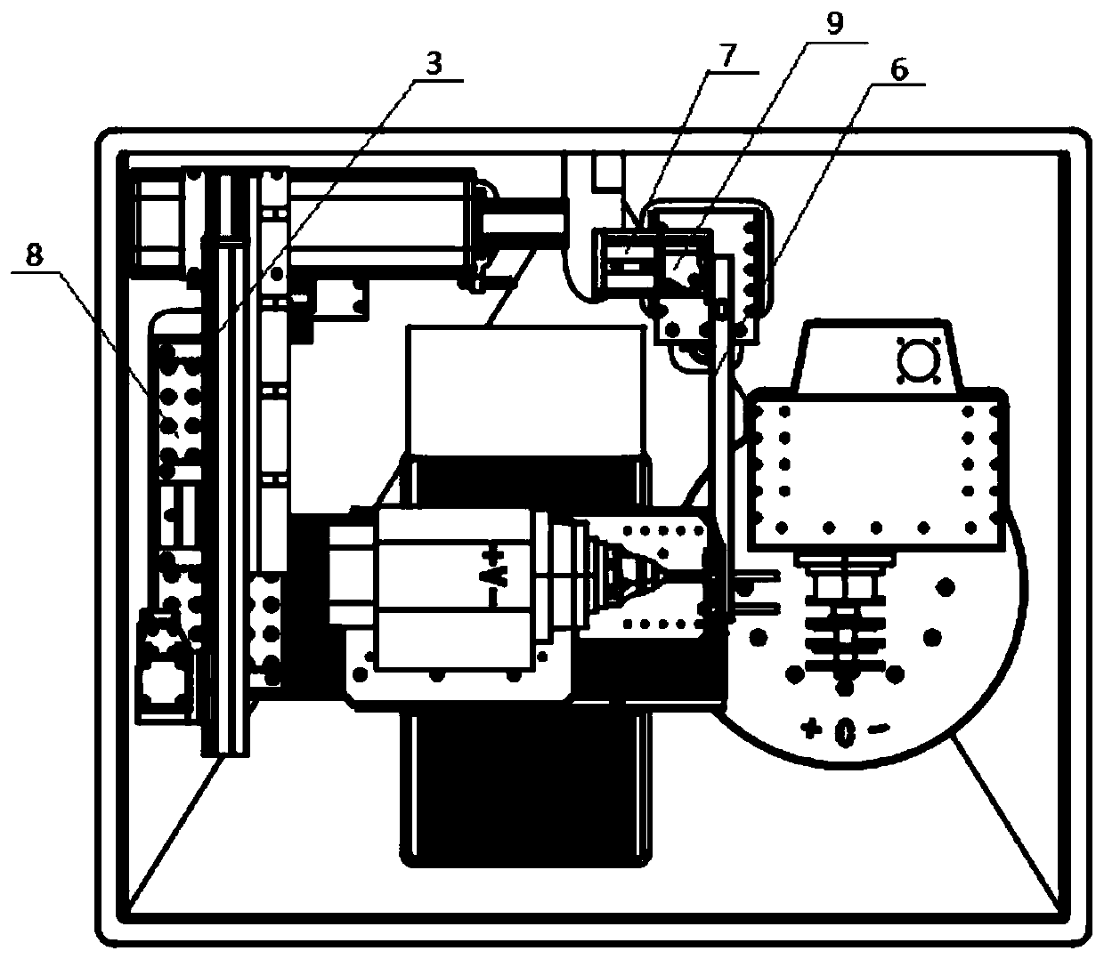 Automatic feeding and discharging mechanism for five-axis grinding machine