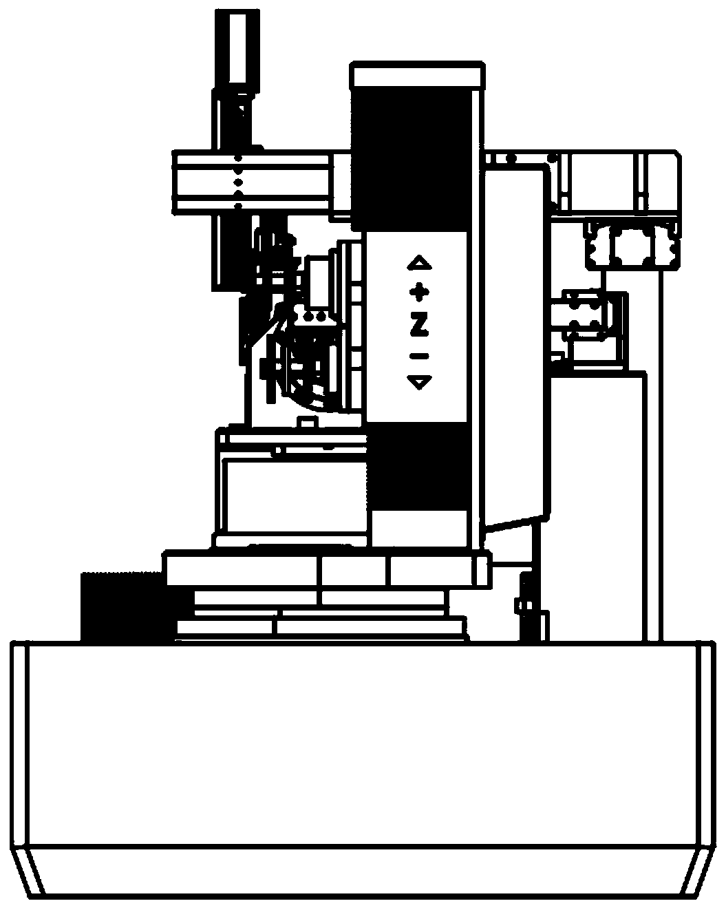Automatic feeding and discharging mechanism for five-axis grinding machine
