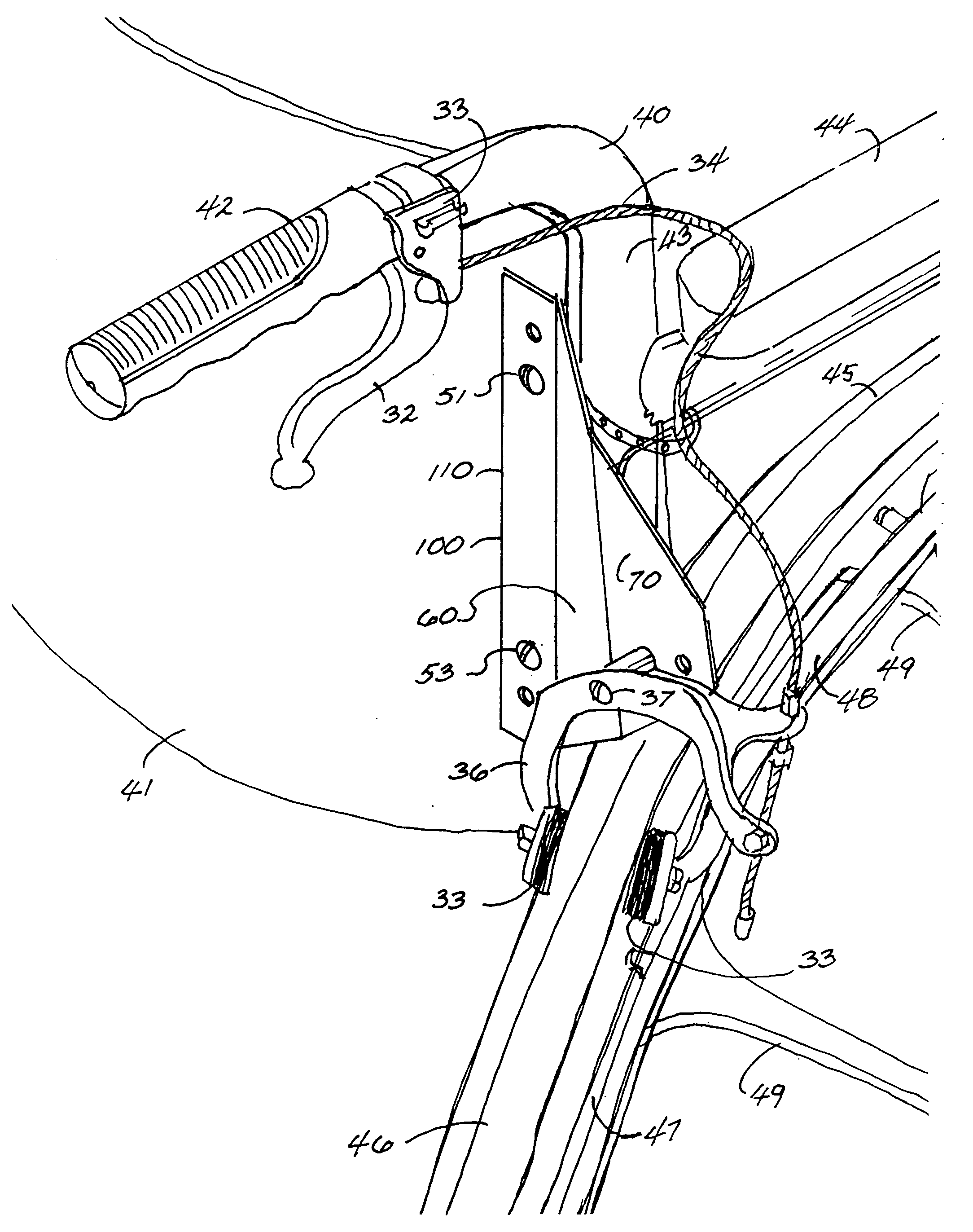 Wheelchair brake system