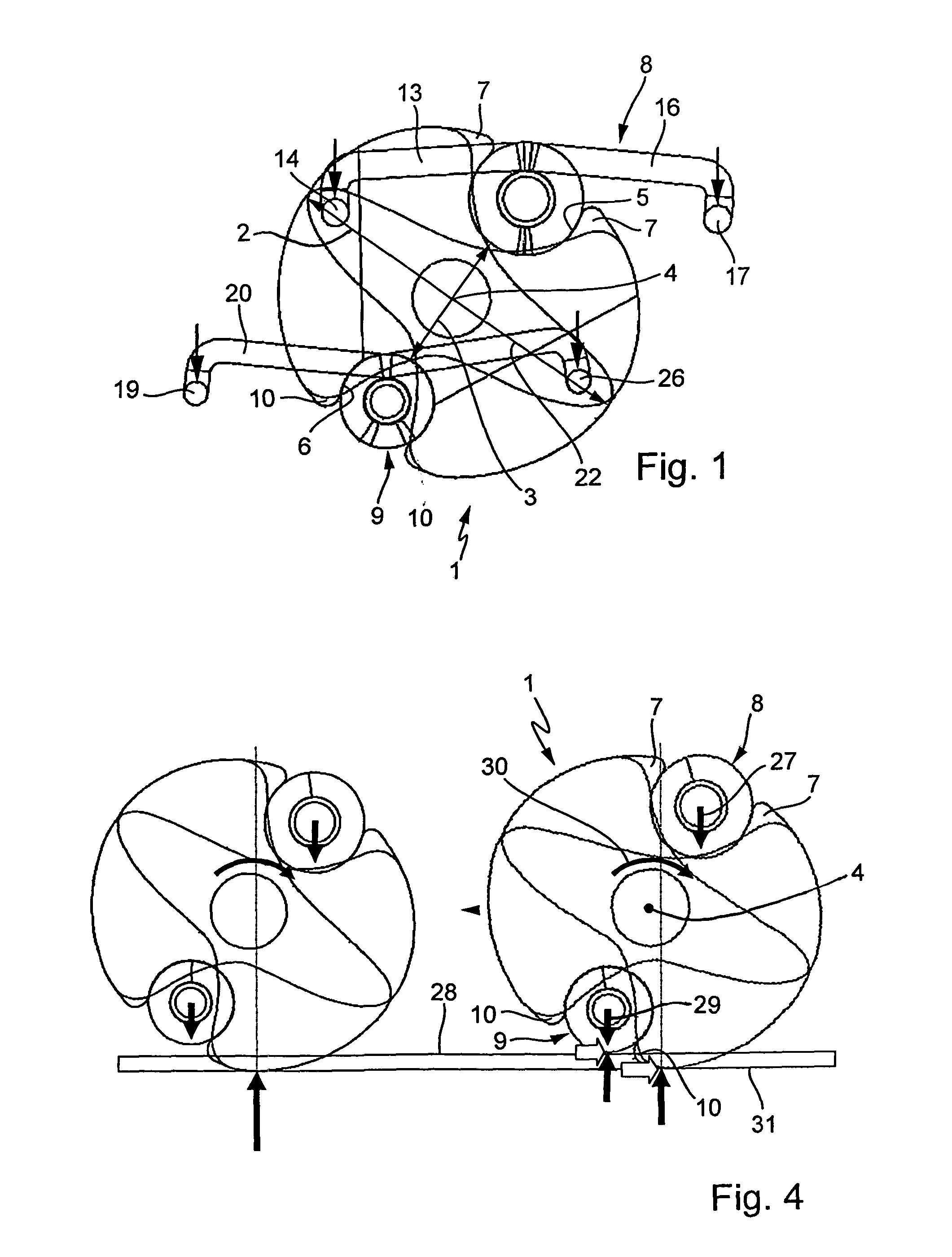 Switchable free-wheel arrangement for a transmission, particularly for a crank-CVT of a motor vehicle
