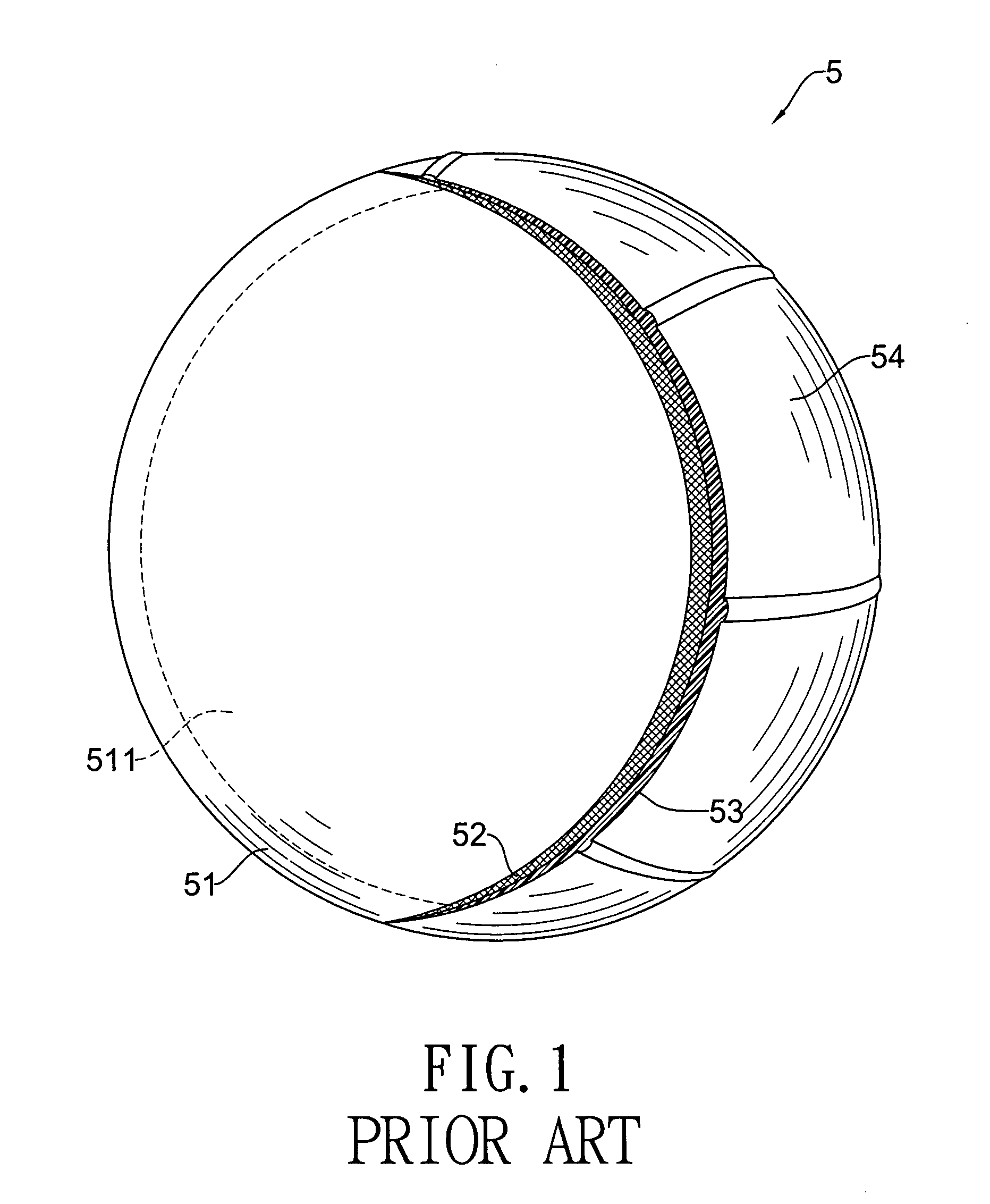 Airtight ball and a method of fabricating the airtight ball