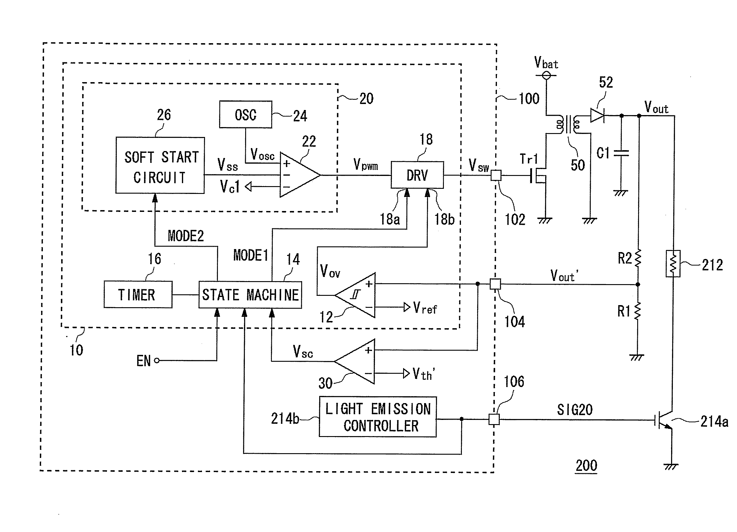 Dc/dc converter control circuit