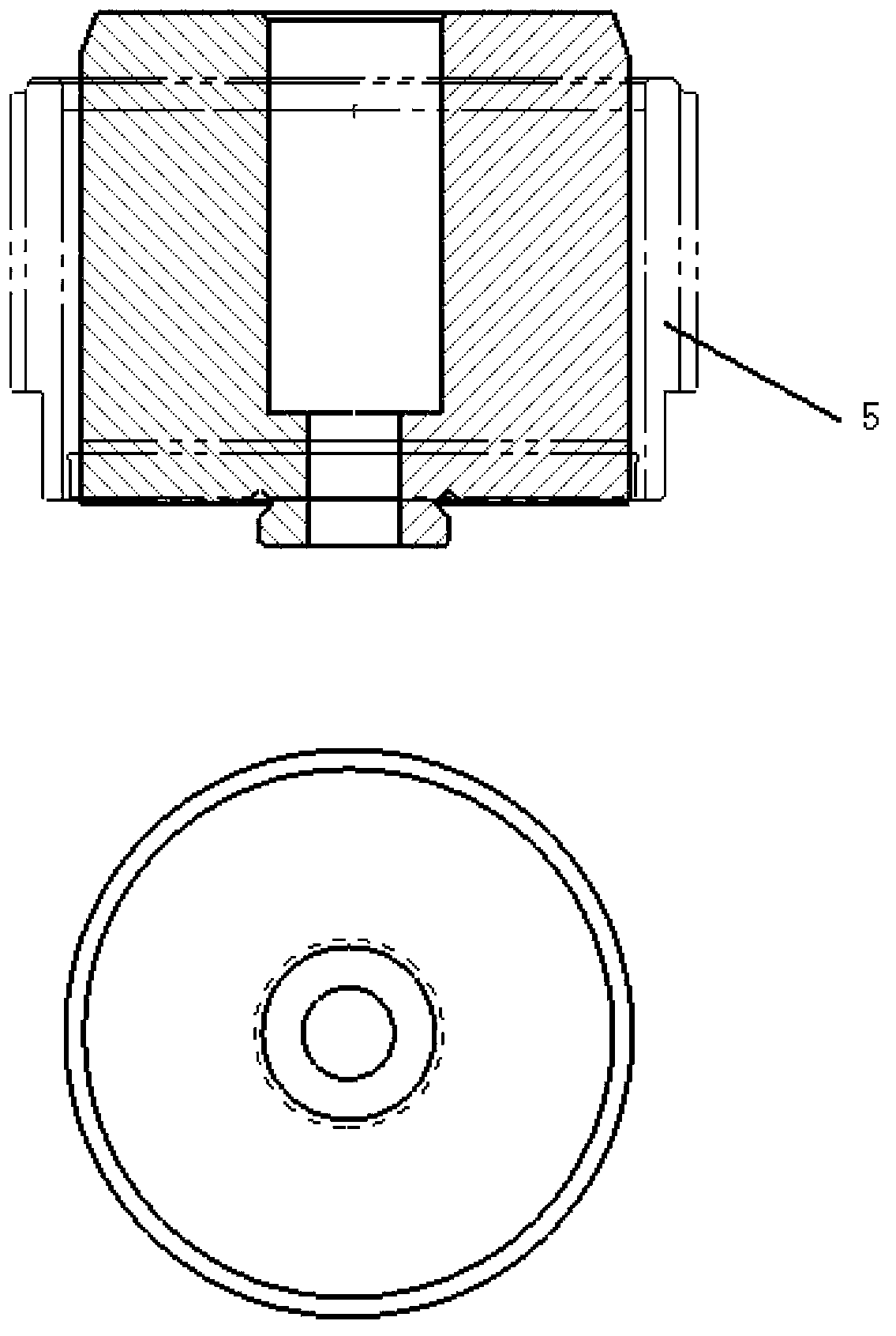 Combined pressure quenching mandrel