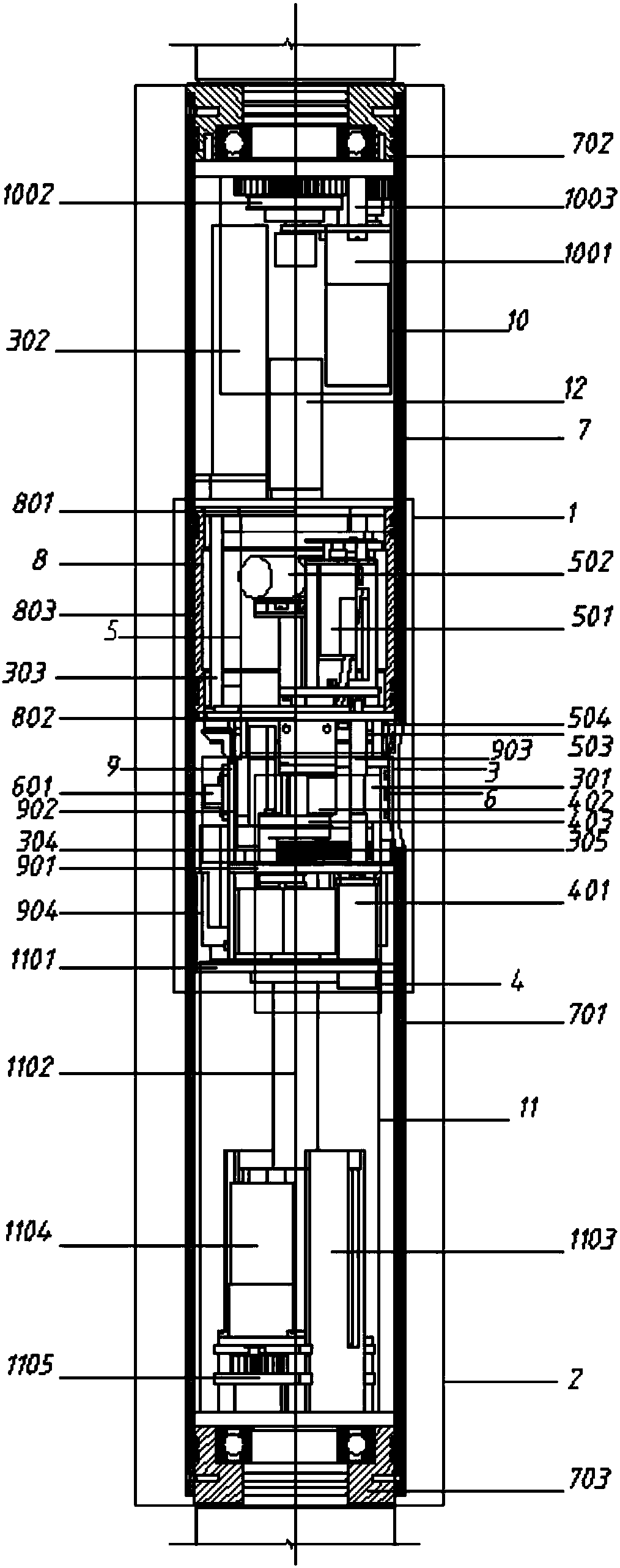 Device for measuring three-dimensional ground stress of deep rock