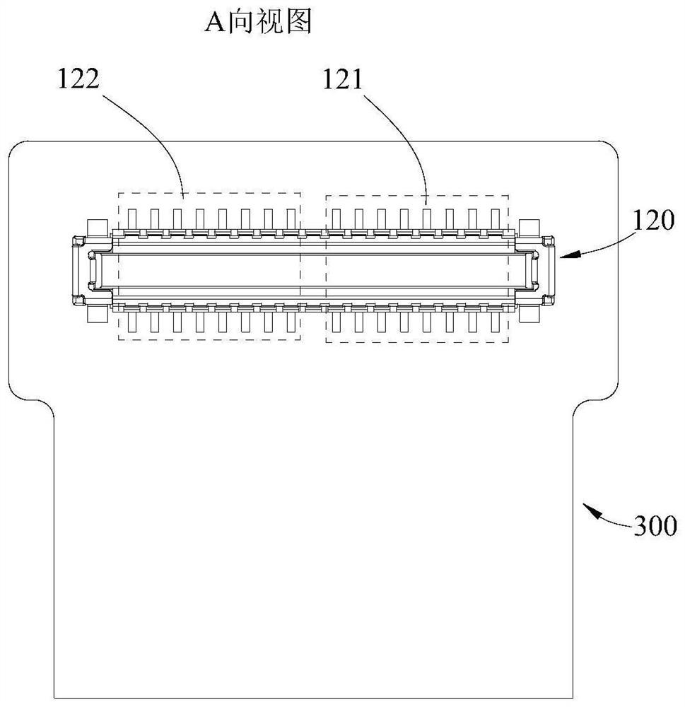 Circuit board assembly, circuit board stacking structure and electronic equipment