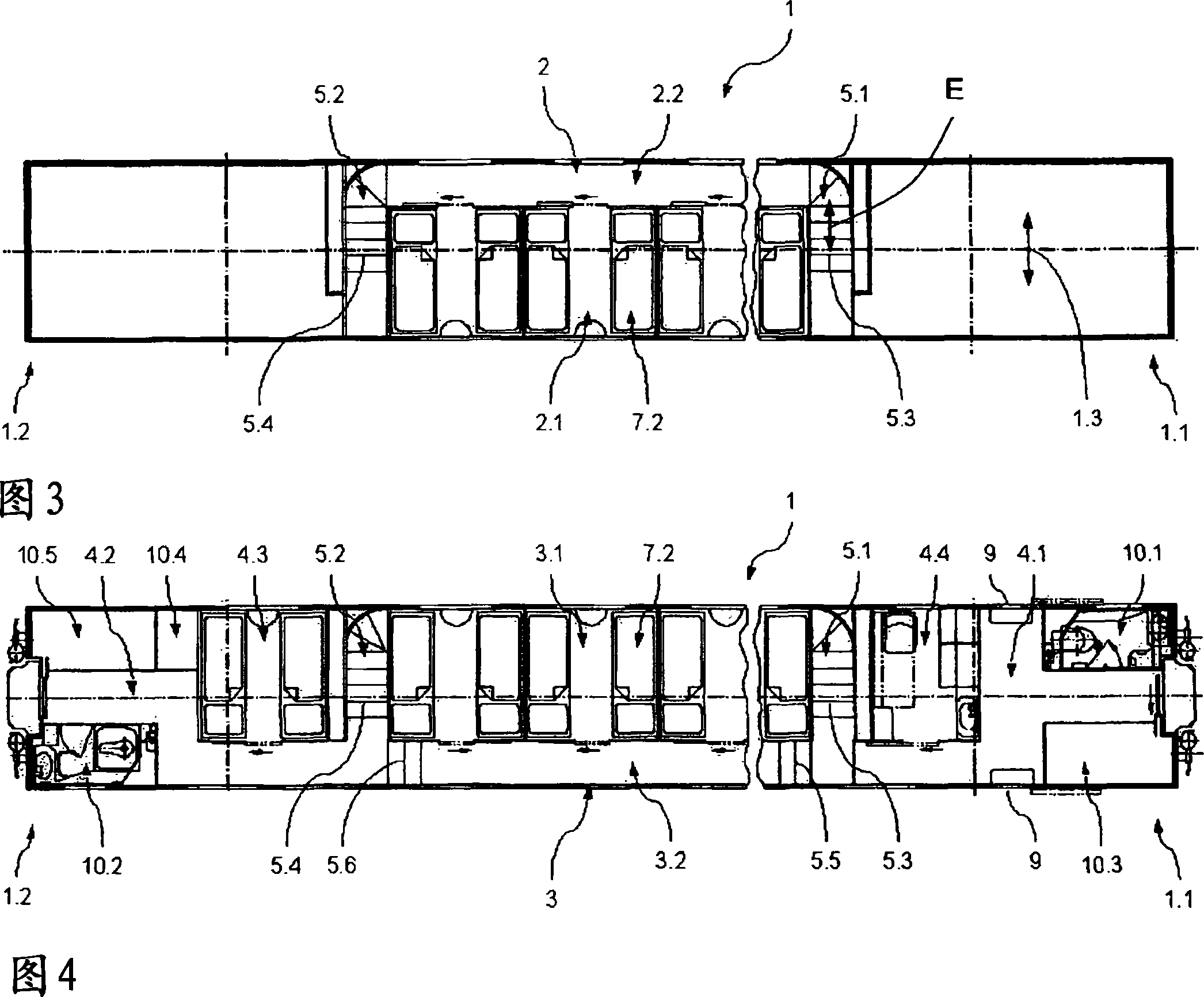 Double-deck railway vehicle