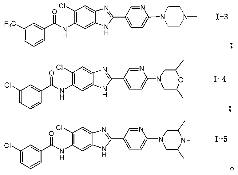 Benzimidazole amide compound as well as preparation method and application thereof