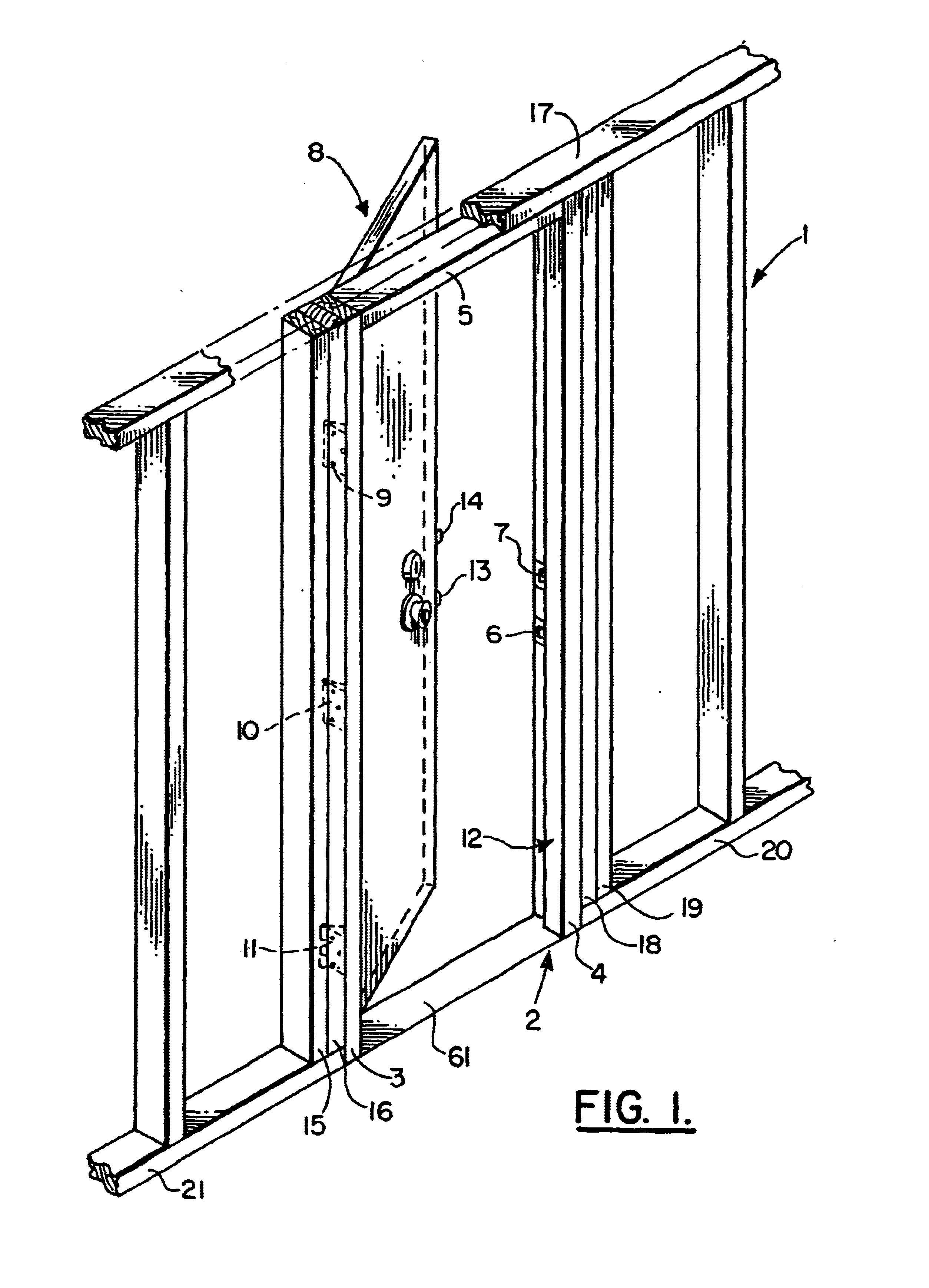 Reinforcing system for a door frame
