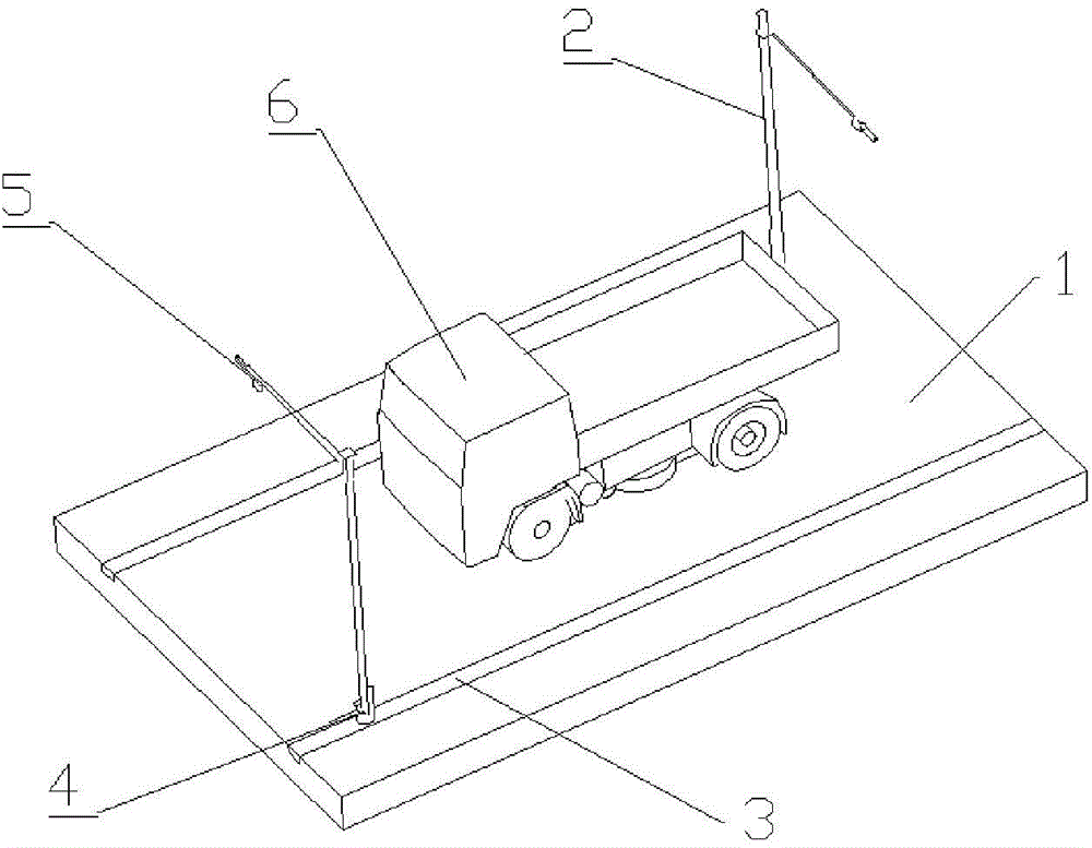 Measuring device for automobile basic parameters and measuring method of measuring device