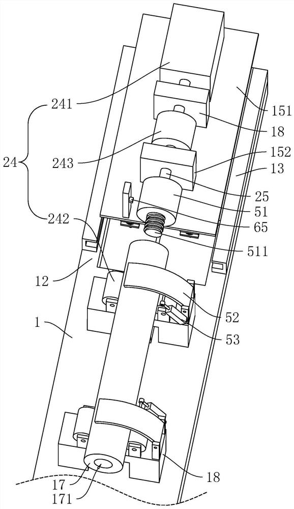 Large-diameter seamless tube core rod rapid mounting device and using method