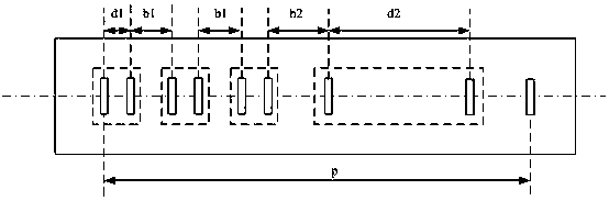 Horizontal polarization leaky cable for effectively restraining standing wave resonance peak value