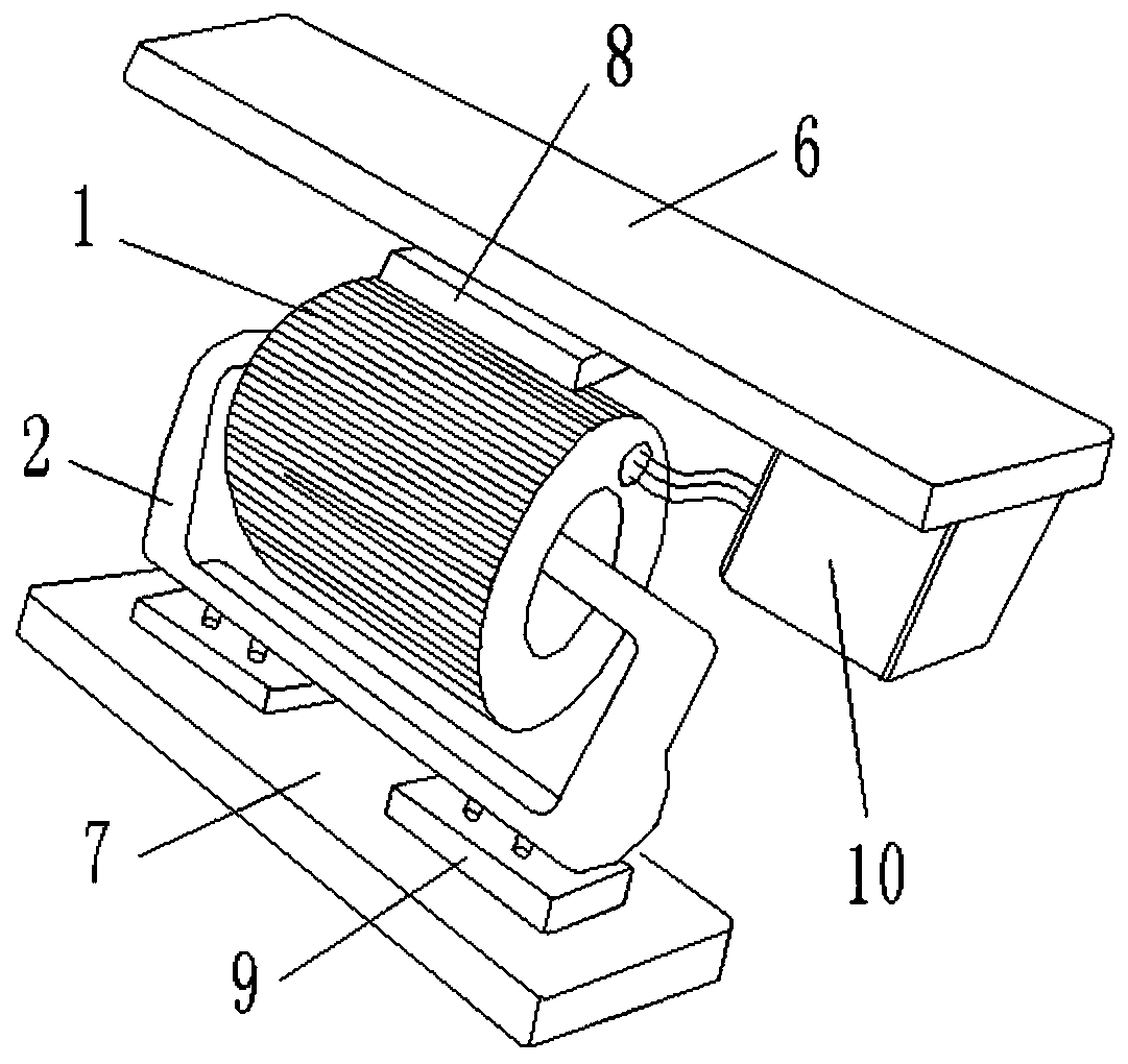 A device and method for installing and pre-adjusting molds of transformer coils based on APG