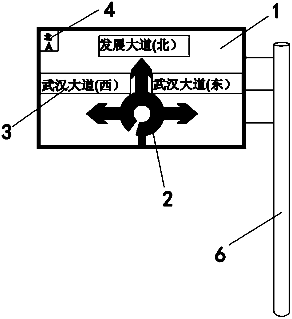 A two-way interchange and roundabout pavement guidance system