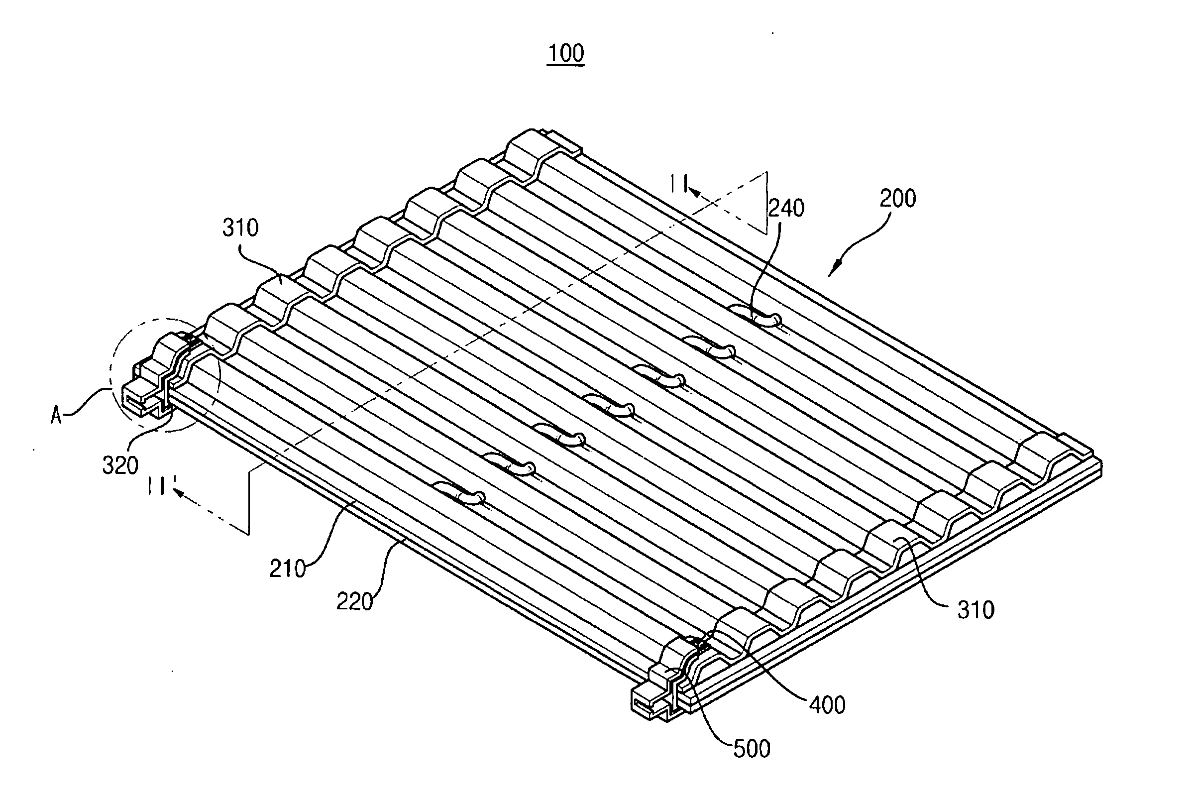 Flat-type fluorescent lamp and liquid crystal display apparatus having the same