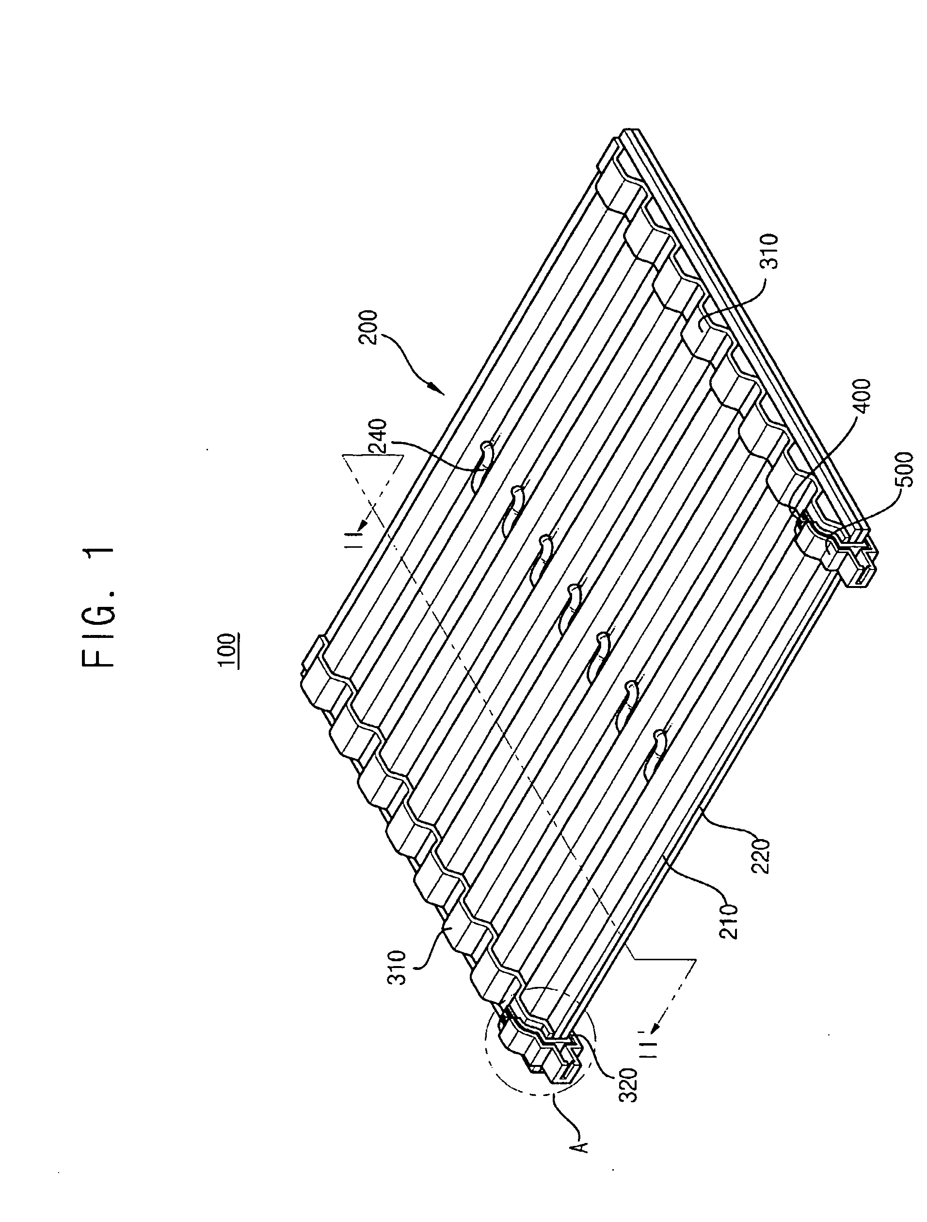 Flat-type fluorescent lamp and liquid crystal display apparatus having the same