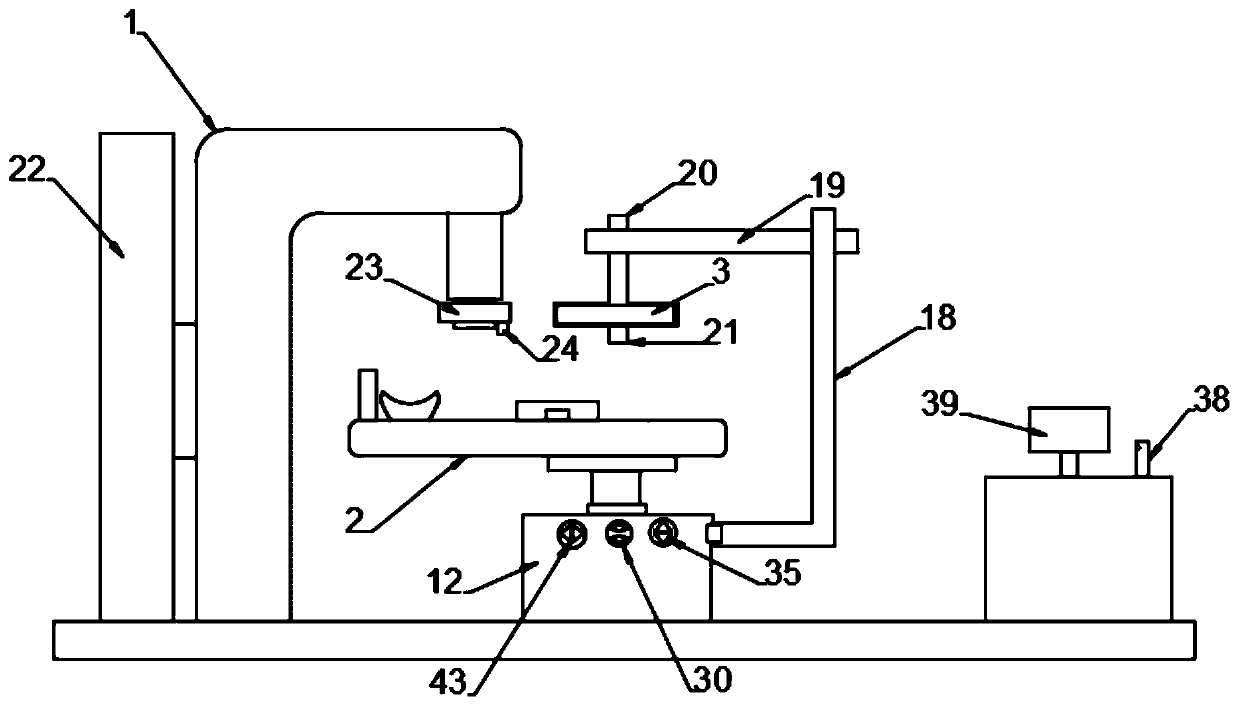 Positioning guidance device in radiotherapy process and application method thereof