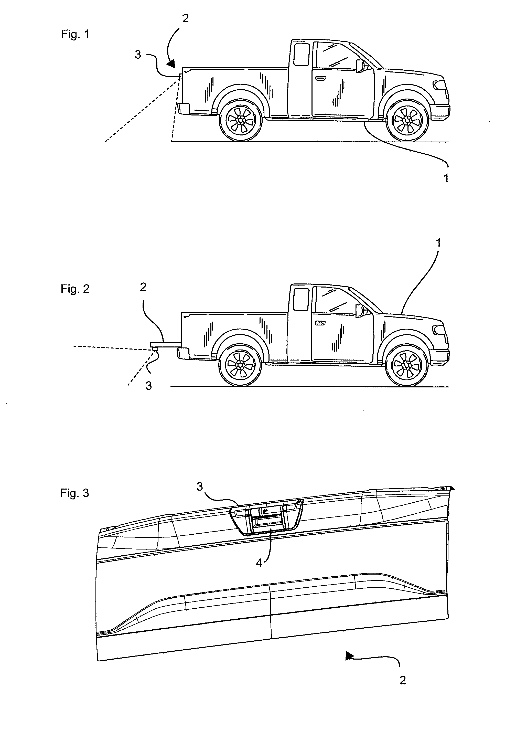 Rear view camera system for a motor vehicle