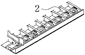 Broadside subsection integrated construction method