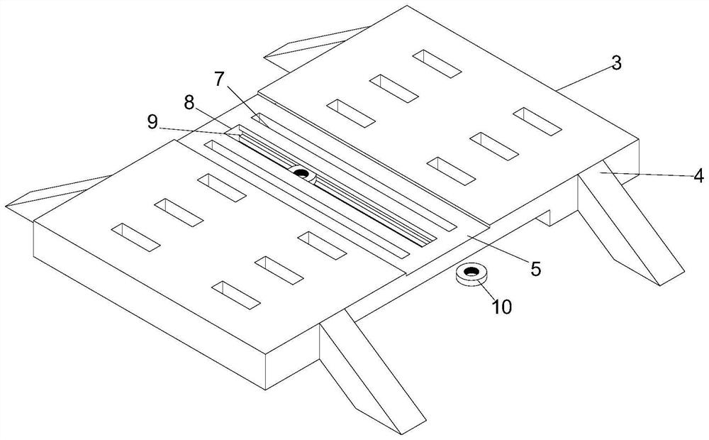 Processing device for treadmill plate