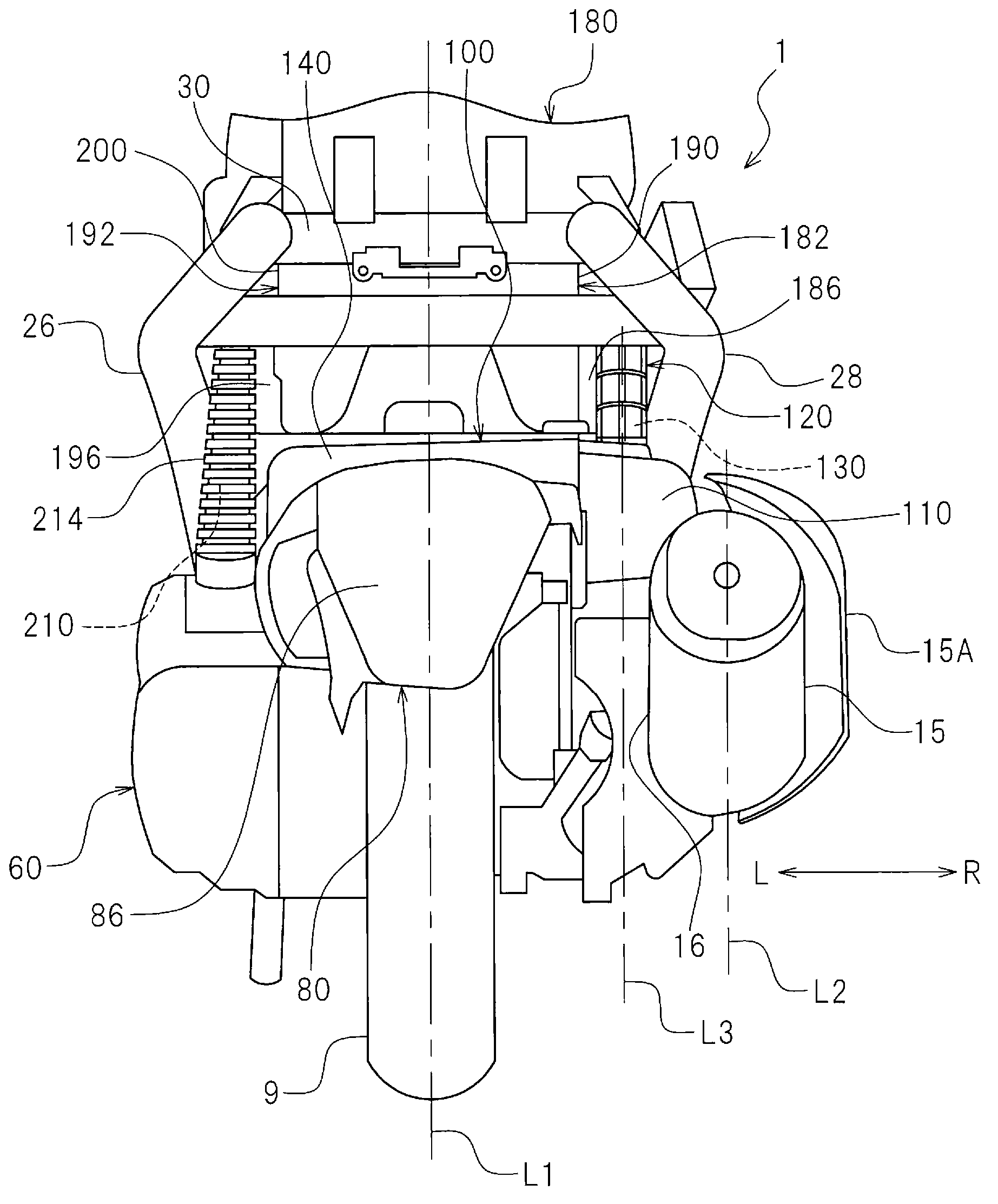Air cleaner apparatus and straddle-type vehicle equipped with the apparatus