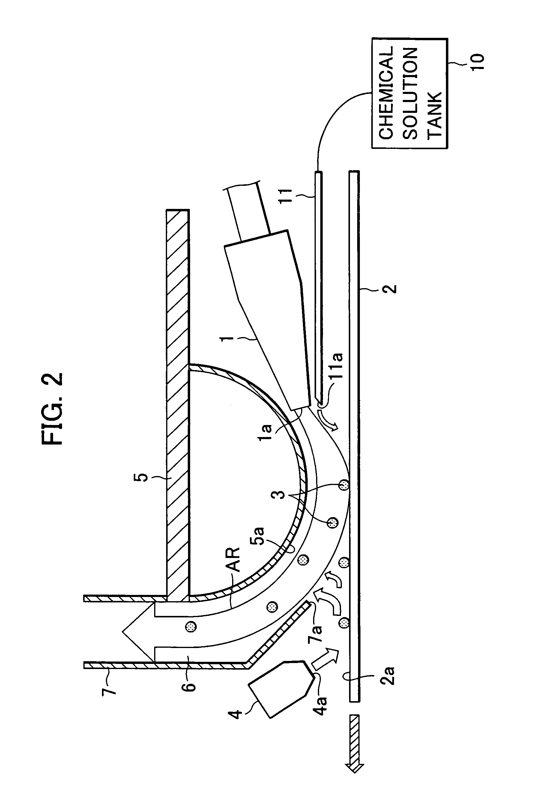 Apparatus and method for cleaning a surface with high pressure air