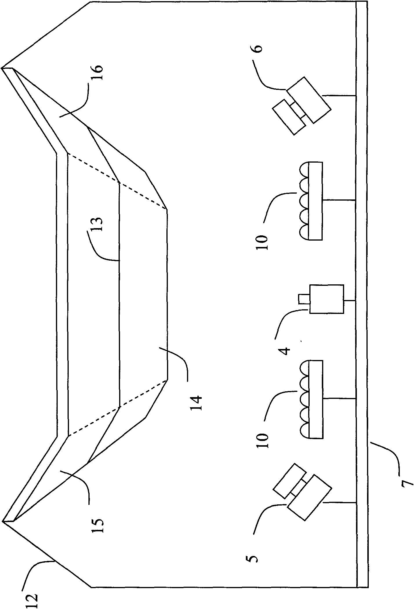 Machine vision belt tearing detecting and protecting device