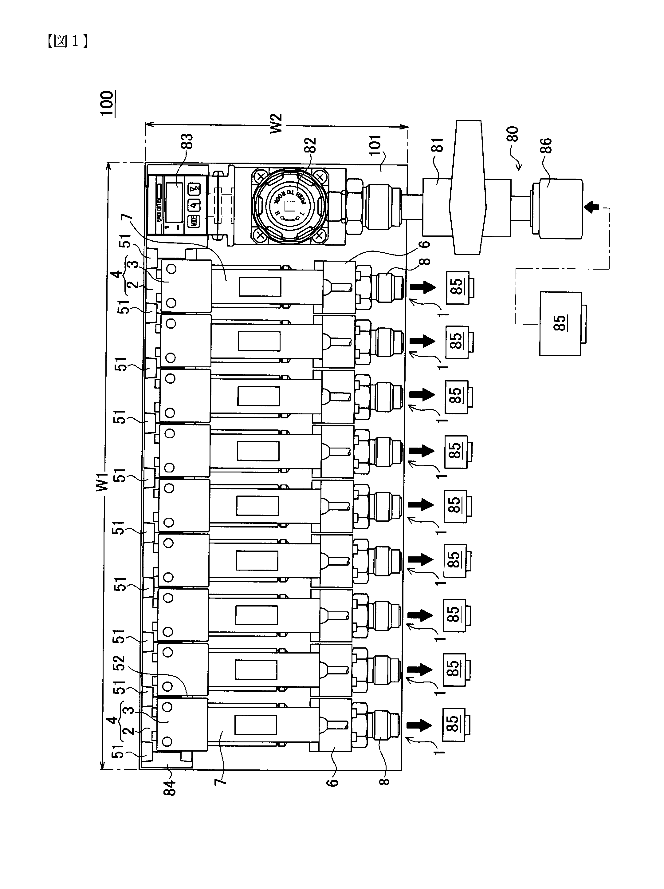 Purge gas unit and purge gas supply integrated unit