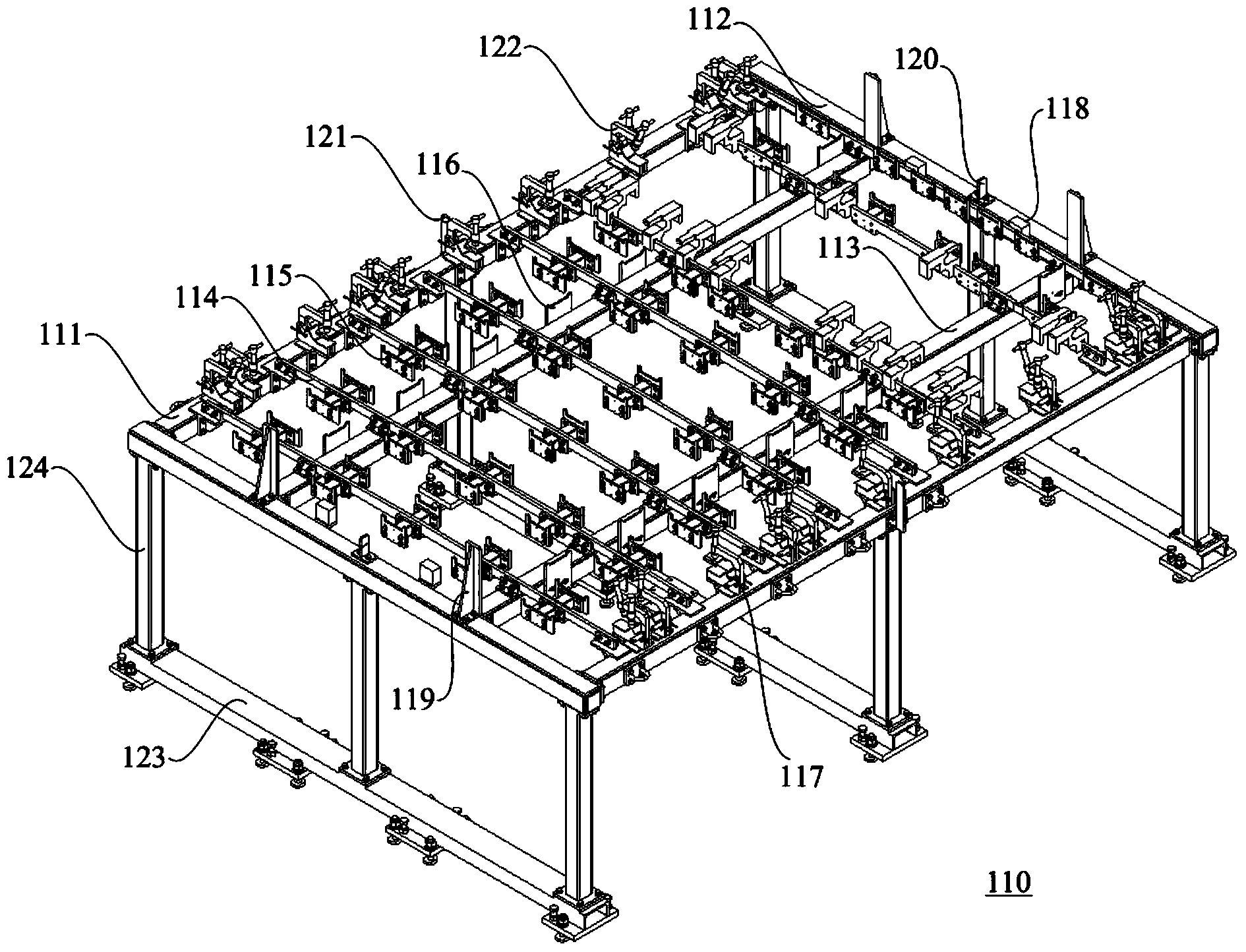 Automatic spot welding tool, device and method for air conditioning unit bases