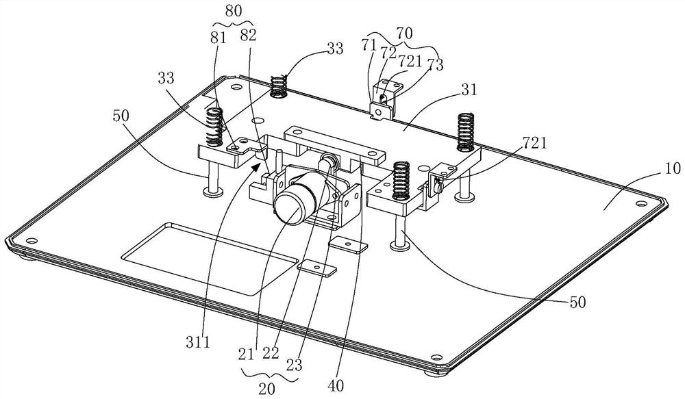 Jacking mechanism of stamping machine and stamping machine