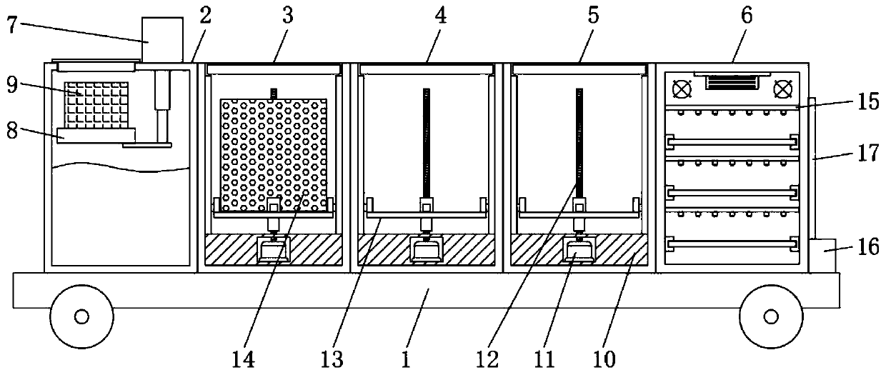 Seed soaking and germination accelerating device for agricultural planting and operation method of seed soaking and germination accelerating device
