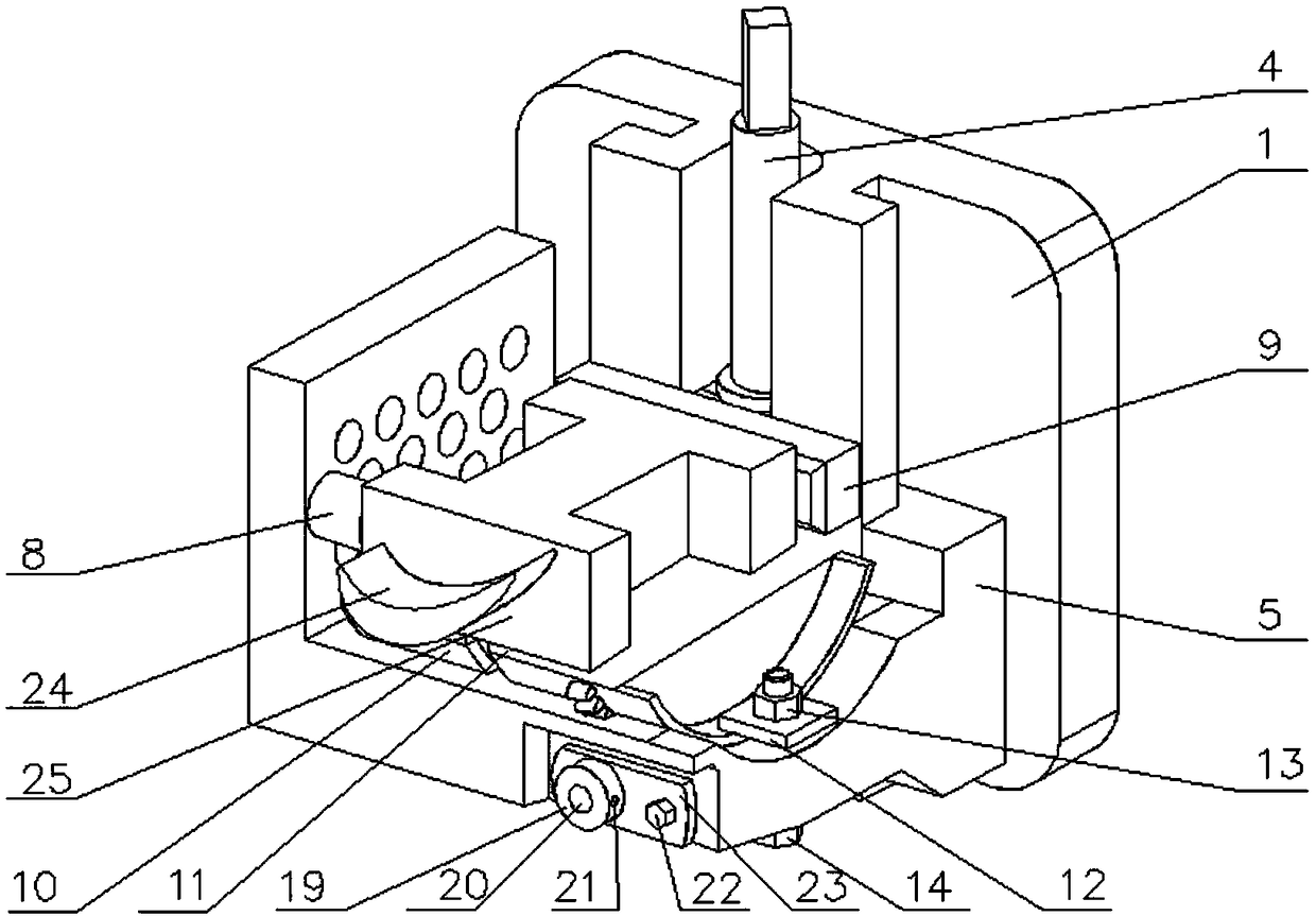 Adjustable fixture based on blade root inclined surface positioning