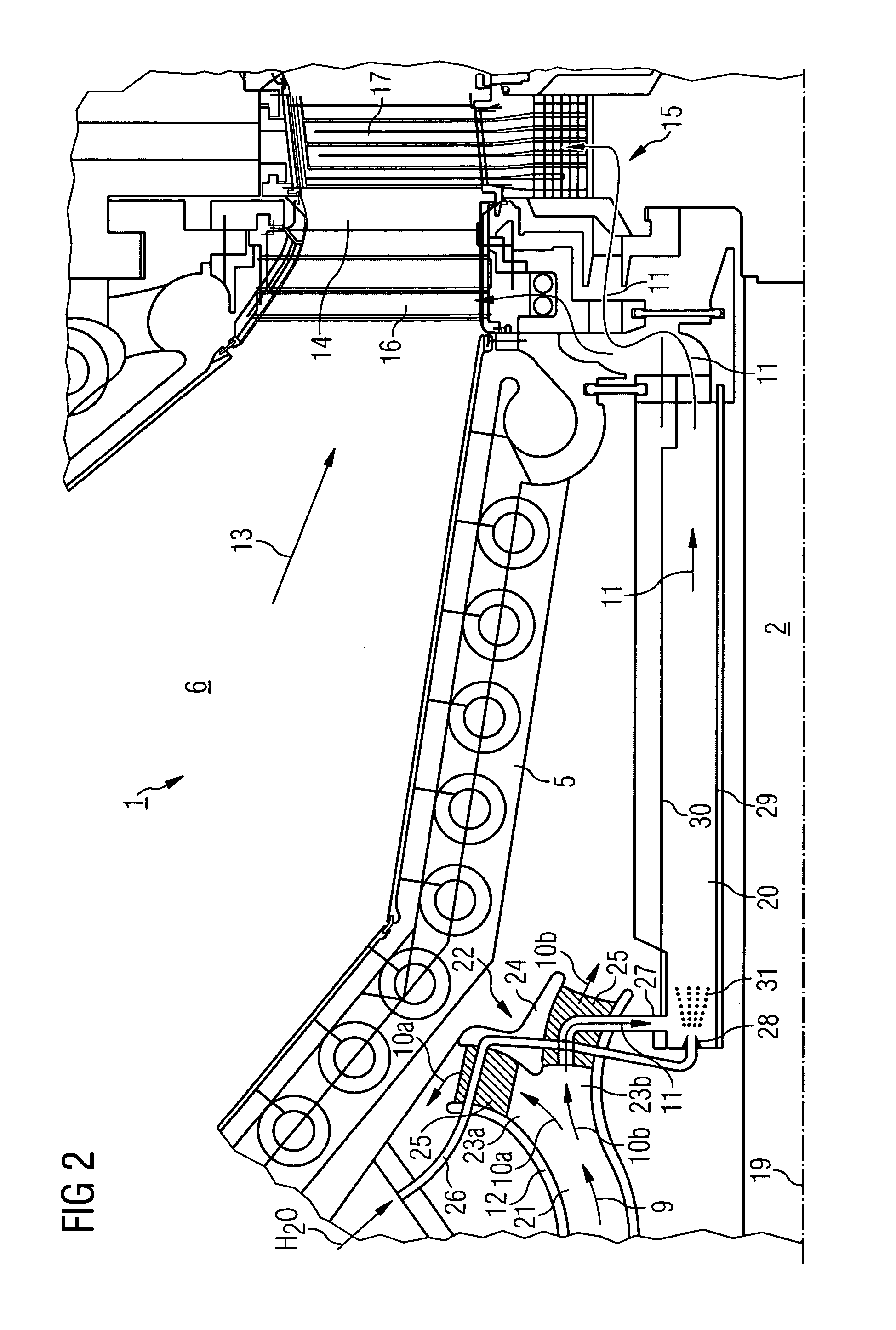 Cooling air and injected liquid system for gas turbine blades