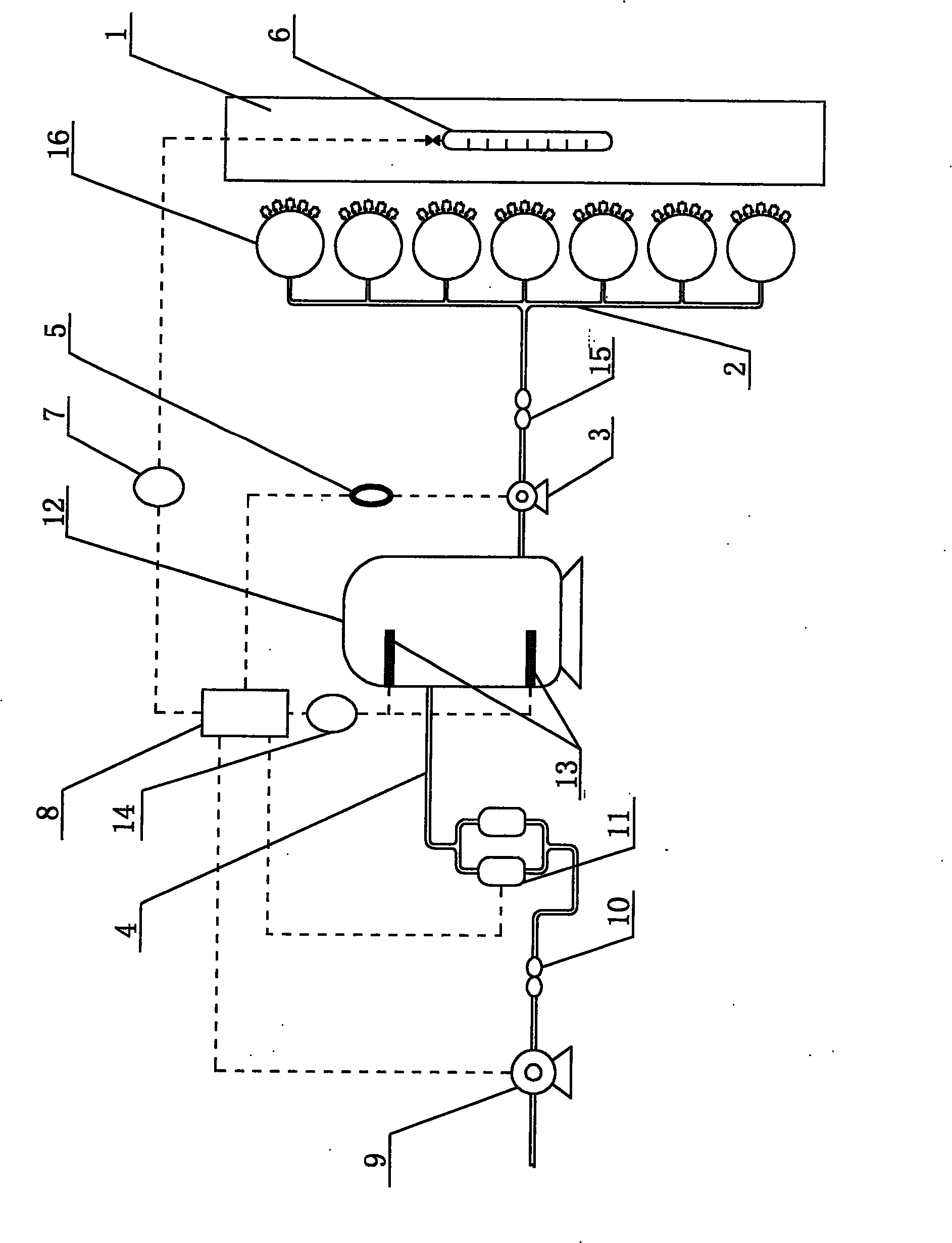 Automatic control spraying and sprinkling system