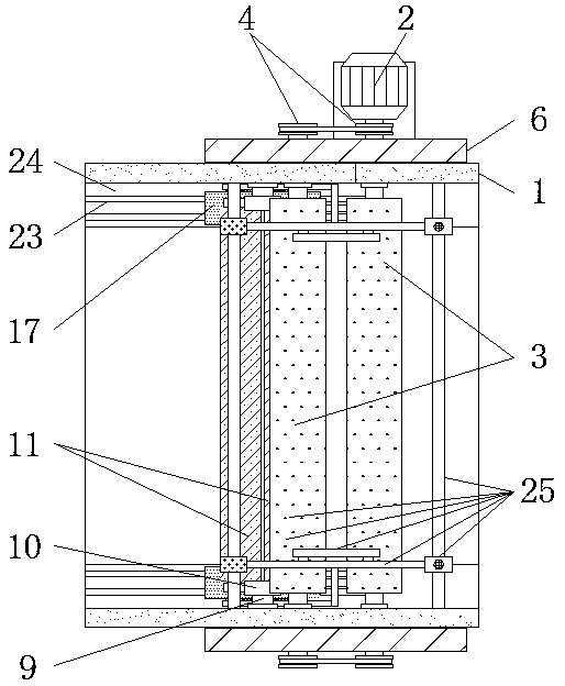 Integrated linking cloth arrangement device used for bag fabric processing