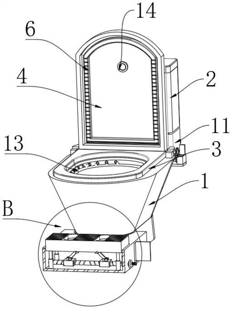 Epidemic prevention type intelligent induction disinfection closestool