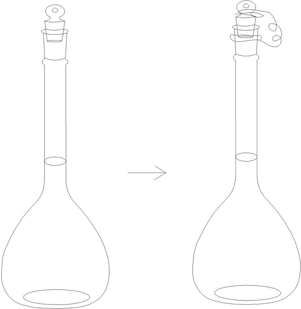 Abnormal binding belt for connecting cork with bottle and suitable for glass reagent bottle with cork