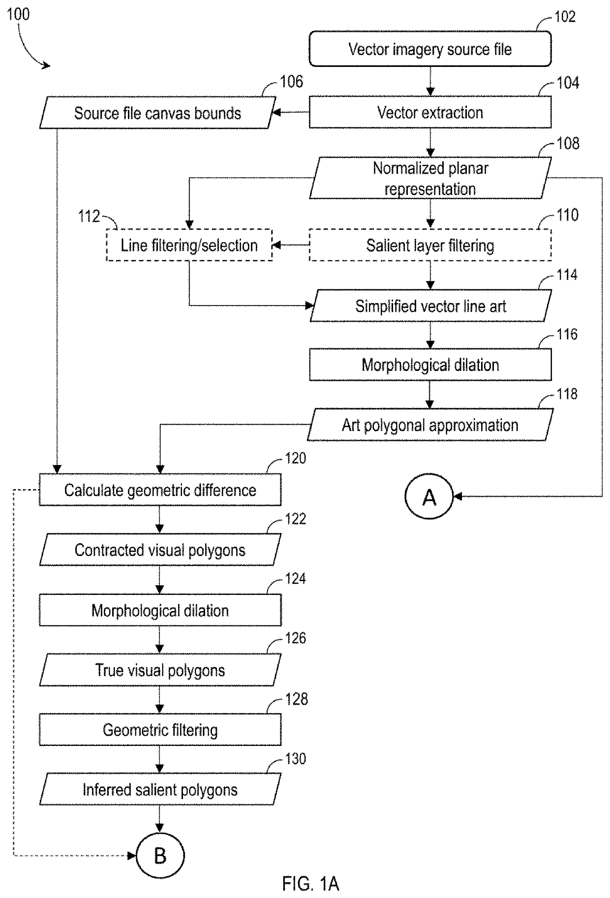 System and method for tracing polygons in design files