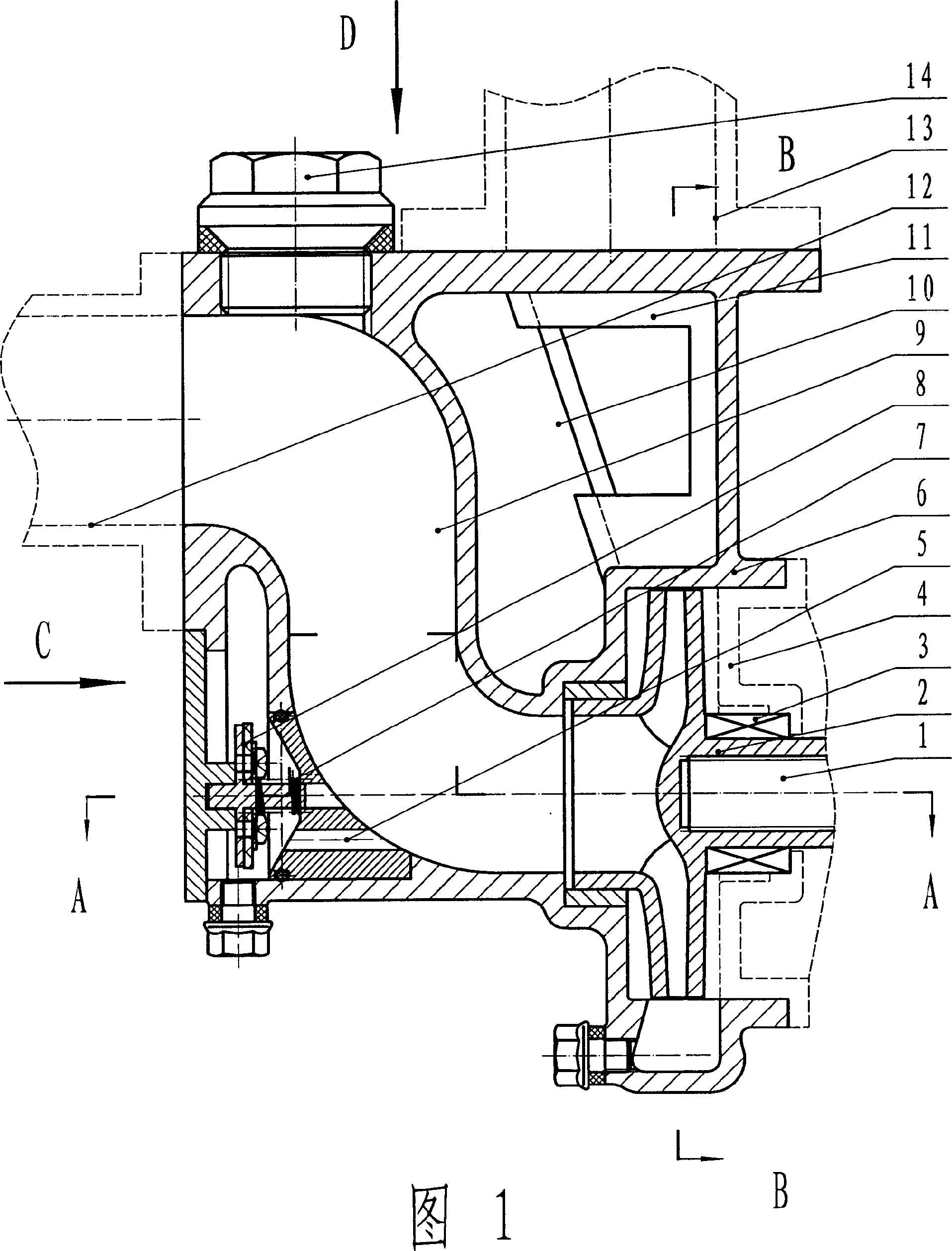 Large-flow self-suction centrifugal pump