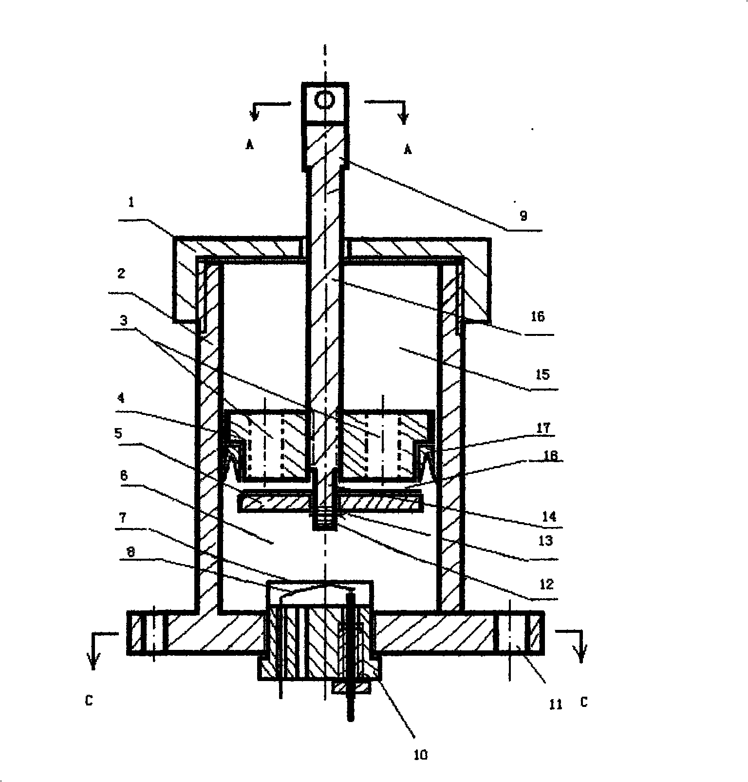 Safety valve of accelerator pedal motor vehicle