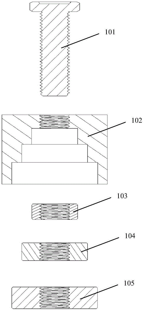 An embedded outer knurled nut and its manufacturing method