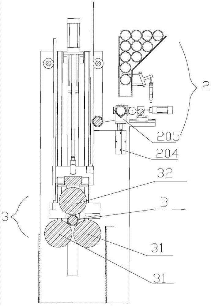 A slitting and rewinding machine