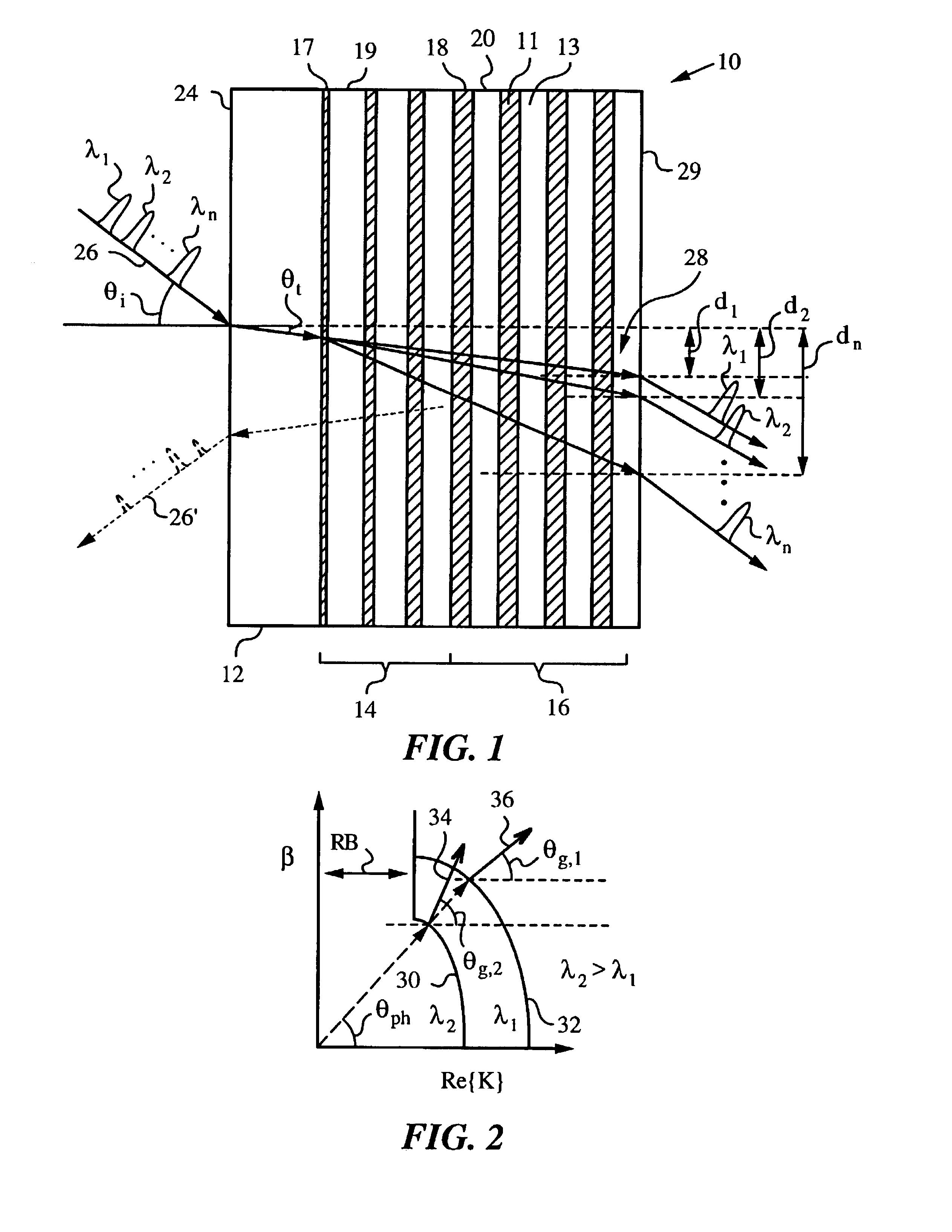 Apparatus and method employing multilayer thin-film stacks for spatially shifting light