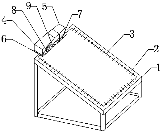 A segmental cleaning photovoltaic component dust removal device